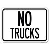 Signmission Truck Sign No Trucks Heavy-Gauge Aluminum Rust Proof Parking Sign, 18" x 24", A-1824-22786 A-1824-22786
